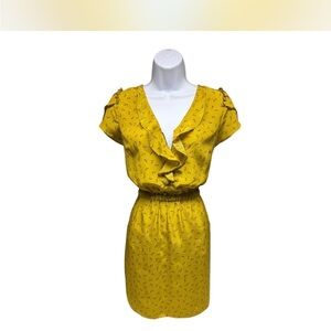 J Simpson Dark Mustard Cinched Dress with Pockets